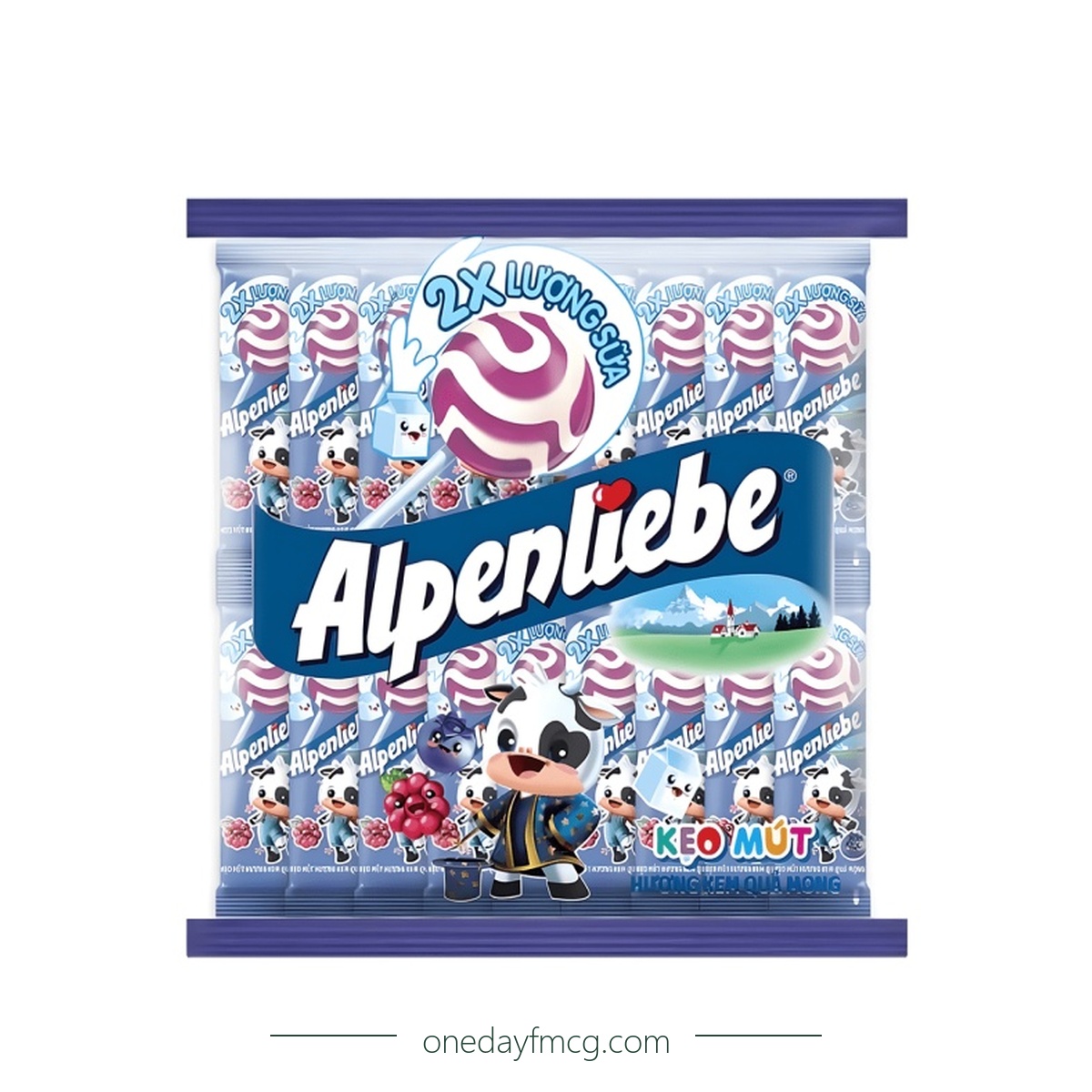 Alpenliebe Lolipop Berry Cream 360g x 20 bags